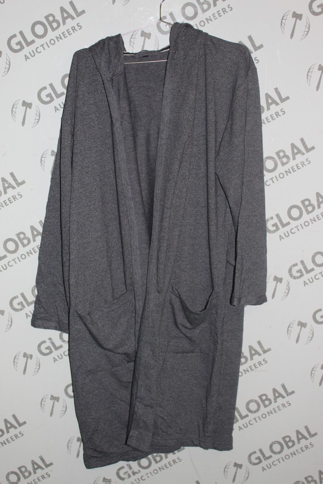 Box to Contain 12 Brand New Gents Grey Hooded Lounging Gowns