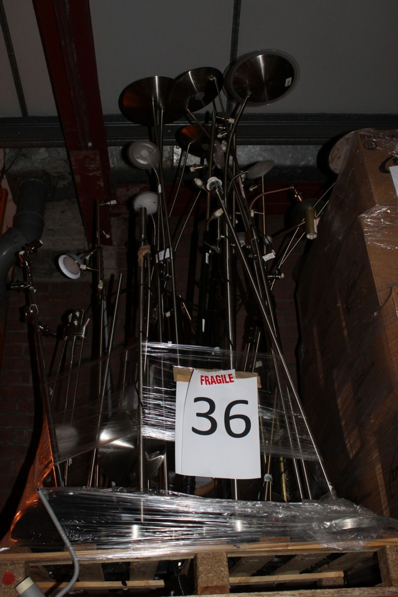 Pallet to Contain a Large Assortment of John Lewis Standing Floor Lamps Combined RRP £1,000