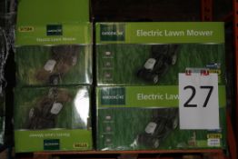 Pallet to Contain 9 Gardenline Electric Lawn Mowers Combined RRP £450