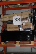 Pallet to Contain an Assortment of Wayfair Items to Include Door Handles, Lights, Rug Underlays