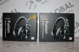Lot to Contain 2 Boxed Brand New Pairs of Fusion and DJ Headphones Combined RRP £70