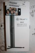 Lot to Contain 3 Boxed Brand New Cliquefie Max Space Grey Selfie Sticks Combined RRP £180