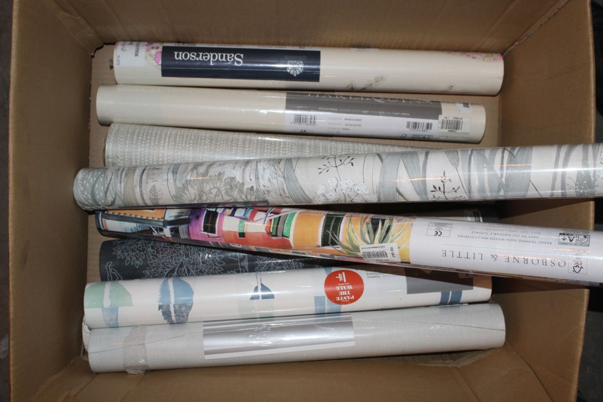 Lot to Contain 10 Assorted Rolls of John Lewis Wallpaper to Include Osbourne and Little, Jane
