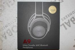 Lot to Contain 3 Boxed Brand New Pairs of One Audio A9 Urban Travel Bluetooth Headphones Combined