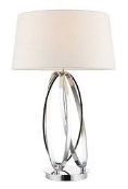 Boxed Trinity Polished Chrome Table Lamp RRP £110 (Public Viewing and Appraisals Available)