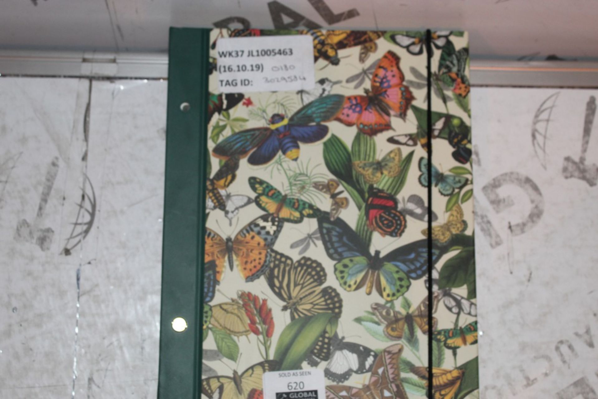 Lot to Contain 2 Butterfly Designer Archive Notebooks Combined RRP £50 (3029584) (Public Viewing and