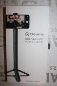 Lot to Contain 4 Boxed Brand New Cliquefie Max Space Grey Selfie Sticks Combined RRP £240