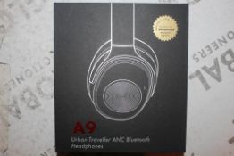 Lot to Contain 3 Boxed Brand New Pairs of One Audio A9 Urban Travel Bluetooth Headphones Combined