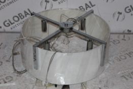 Boxed Stainless Steel 4 Light Designer Ceiling Light Fitting RRP £50 (Public Viewing and