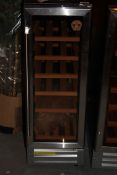 Wine 30.1 Stainless Steel and Black Under Counter Wine Cellar (Public Viewing and Appraisals