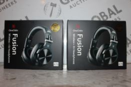 Lot to Contain 2 Boxed Brand New Pairs of Fusion and DJ Headphones Combined RRP £70