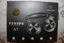 Lot to Contain 2 Boxed Brand New Pairs of Fusion A7 One Audio Wired and Wireless Headphones Combined