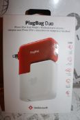 Boxed Brand New 12 South Plug Bug Duo iPhone/iPad Dual Charger Plus MacBook Travel Adapter RRP £49.