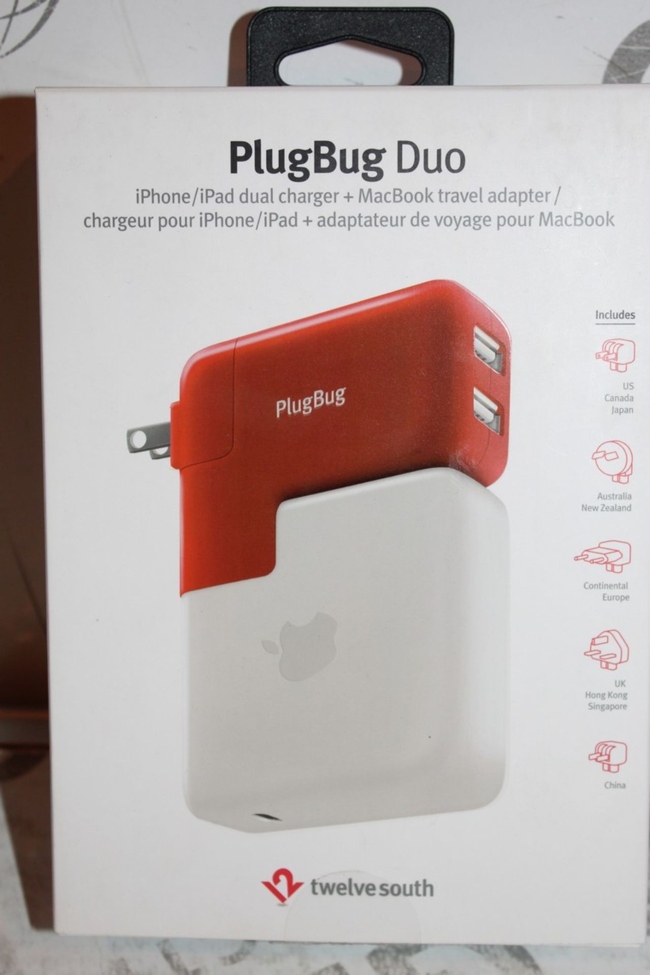 Boxed Brand New 12 South Plug Bug Duo iPhone/iPad Dual Charger Plus MacBook Travel Adapter RRP £49.