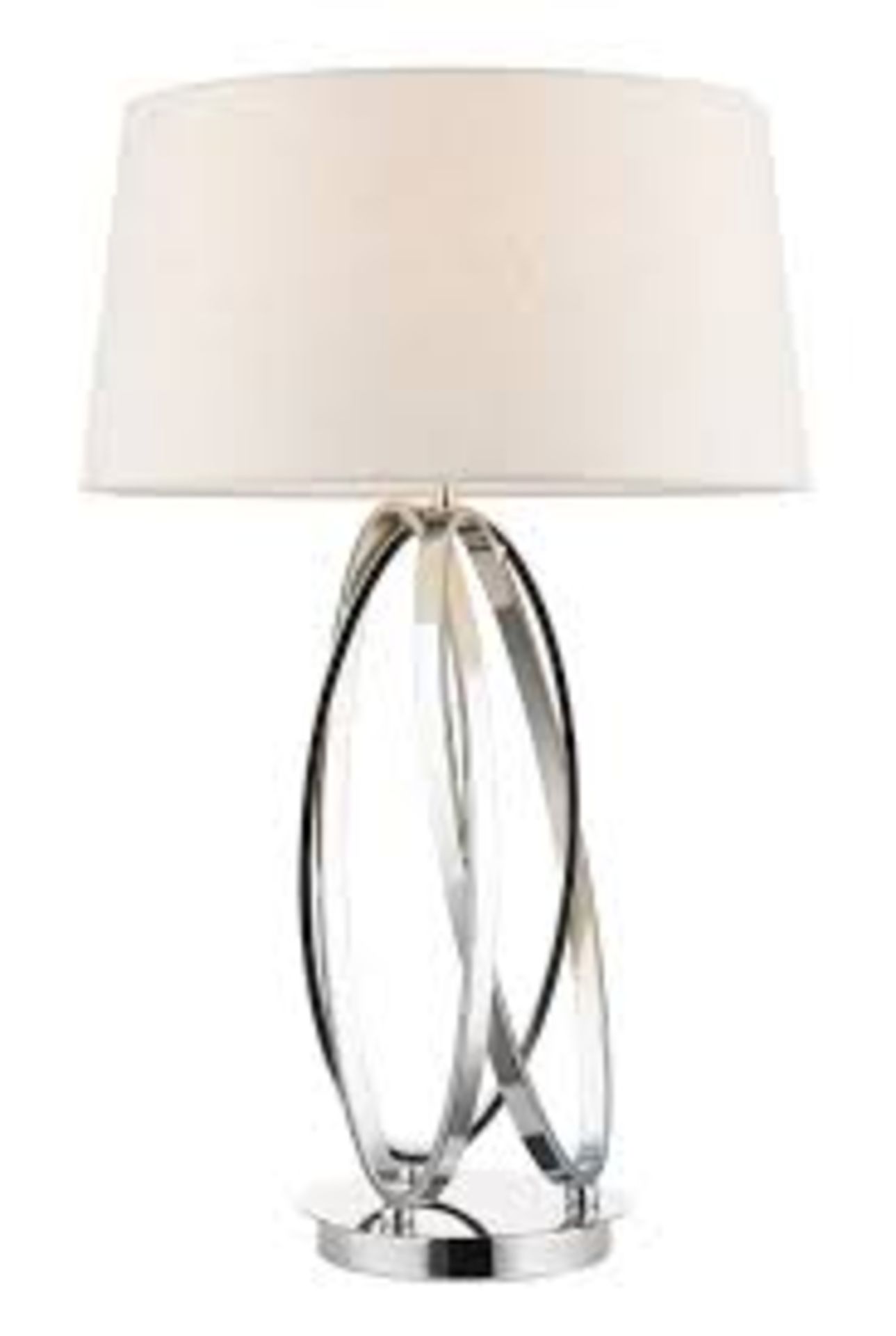 Boxed Trinity Polished Chrome Table Lamp RRP £110 (Public Viewing and Appraisals Available)