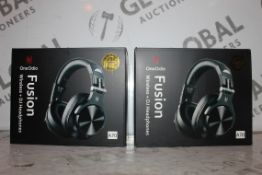 Lot to Contain 2 Boxed Brand New Pairs of Fusion and DJ Headphones Combined RRP £70