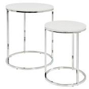 Boxed Set of 2 Nesting Tables RRP £60 (15754) (Public Viewing and Appraisals Available)