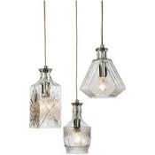 Boxed First Light Decanter Style Ceiling Light RRP £150 (Pallet No 15097) (Public Viewing and