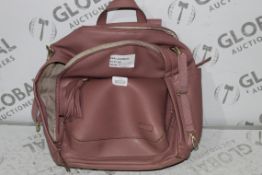 Skiphop Pink Leather Nursery Changing Bag RRP 3100 (RET00458581) (Public Viewing and Appraisals