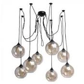 Boxed MW Lighting Slough 8 Large Cluster Pendant Light RRP £155 (Pallet No 10060) (Public Viewing