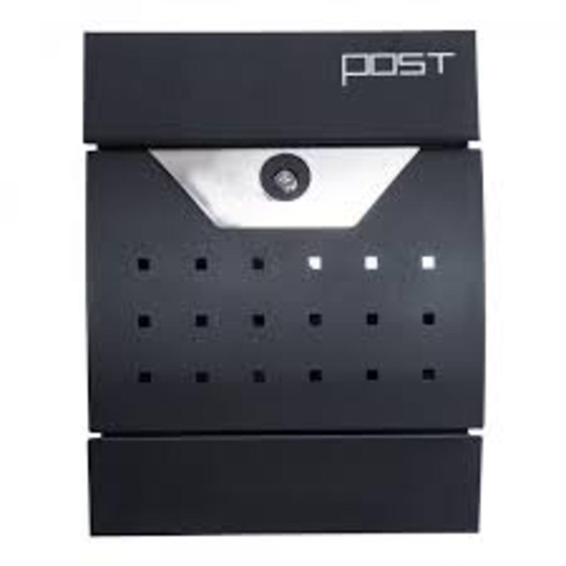 Boxed Homcom Metal Wall Mounting Post Letter Box RRP £55 (15925) (Public Viewing and Appraisals