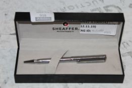 Boxed Sheaffer Intensity Ball Point Pen in Chrome RRP £50 (3424860) (Public Viewing and Appraisals