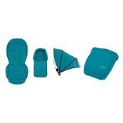 Brand New Oyster Max Tandem Colour Pack Seat Liners Deep Topaz Blue RRP £45 Each (Retoo108064) (