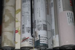Assorted Brand New and Sealed Rolls of Designer Wallpaper by Sanderson, Cofax and Fowler, PT and