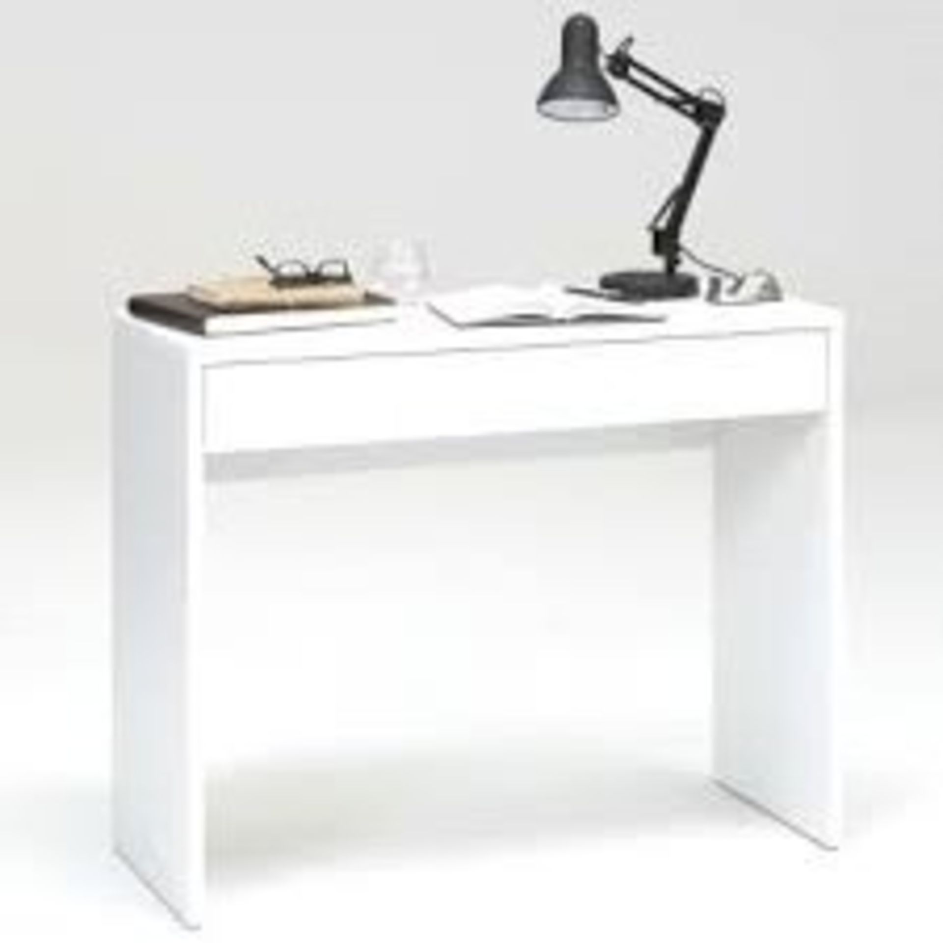 Boxed Slimline Console Desk RRP £75 (15754) (Public Viewing and Appraisals Available)