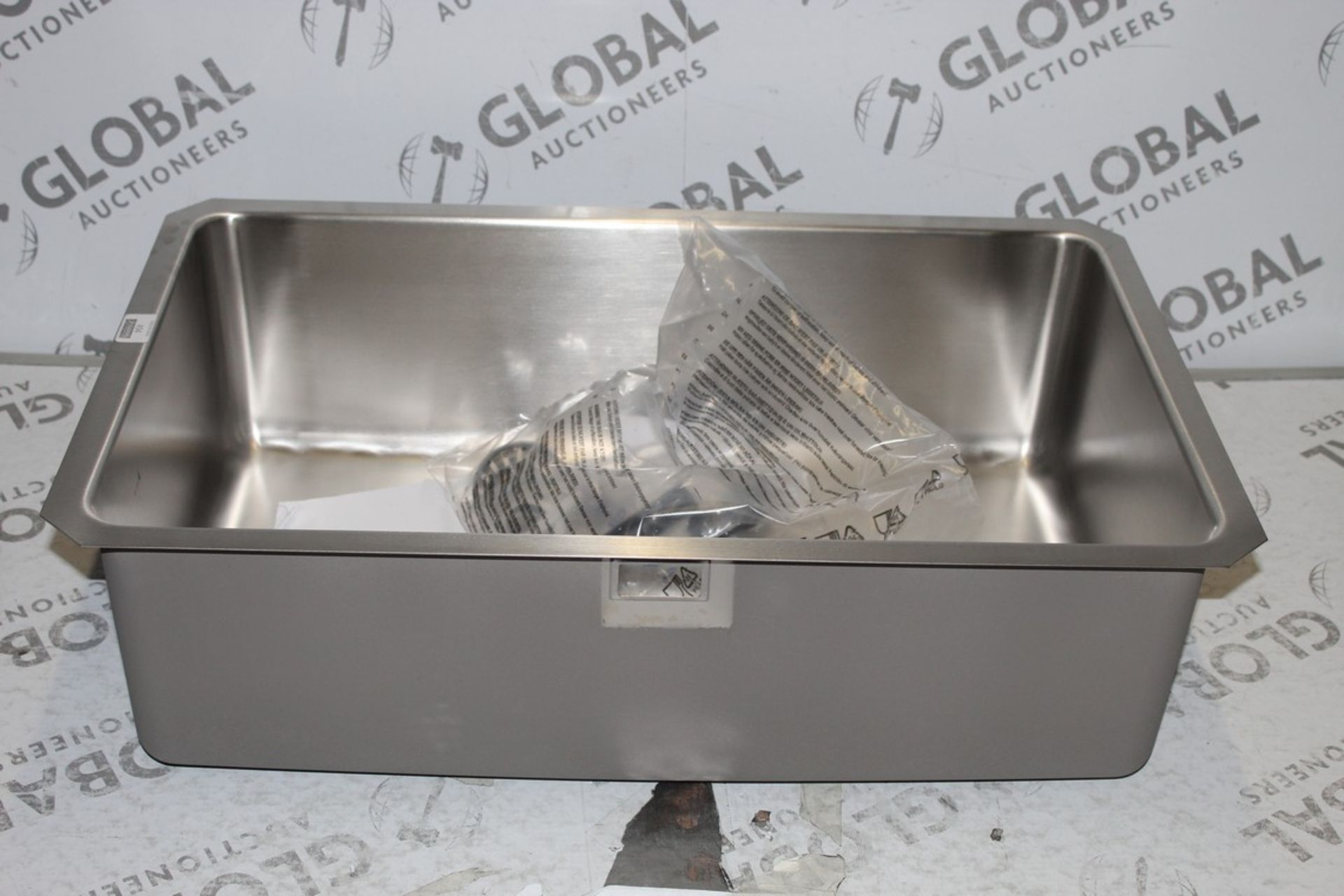 Boxed Stainless Steel Large Single Bowl Inset Sink Unit RRP £180 (15998) (Public Viewing and