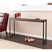 Boxed Holly and Martin Macen Weathered Oak and Black Console Table RRP £150 (15754) (Public
