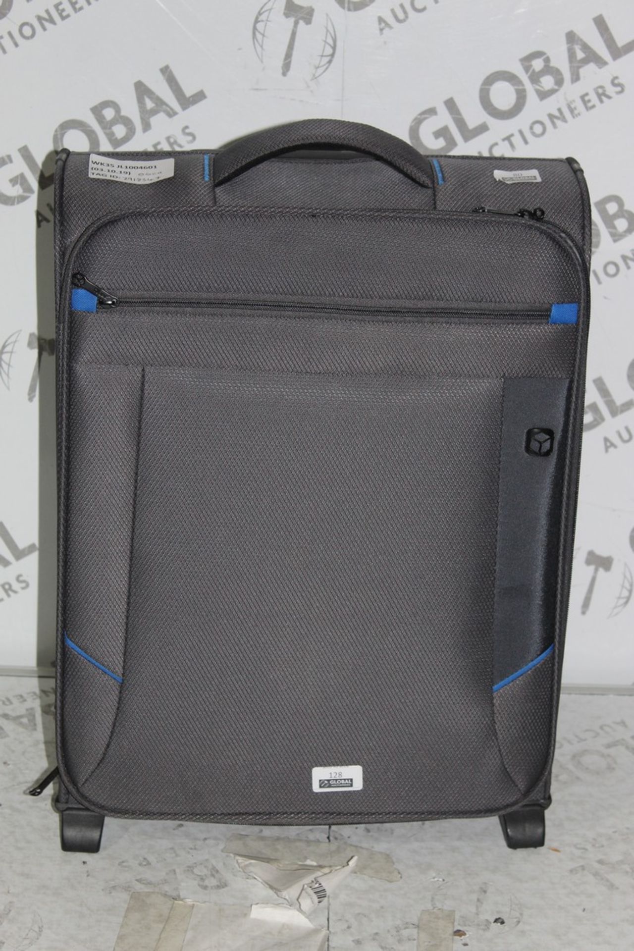 Qubed Decimal Anthracite Grey Cabin Bag RRP £60 (2918347) (Public Viewing and Appraisals Available)