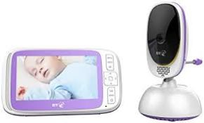 Boxed BT Video Baby Monitor 6000 Remote Control Pan and Tilt 5Inch Screen Baby Monitor Set RRP £