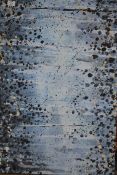 Large Abstract Blue Mamont Hill Canvas Wall Art Picture RRP £260 (10871) (Public Viewing and