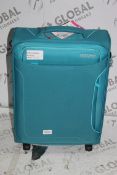 American Tourister Teal Blue Soft Shell Cabin Bag RRP £45 (3362151) (Public Viewing and Appraisals