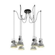 Boxed Eglow Barnstaple 6 light Designer Ceiling Light RRP £165 (Pallet no 15155) (Public Viewing and