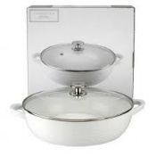 Boxed Sophie Conran Port Merion Shallow Casserole Dish With Lid RRP £65 (15723) (Public Viewing