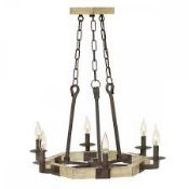 Boxed Hinkley Iron Rust Wyatt Ceiling Light RRP £35.00 (Pallet No 15155) (Public Viewing and