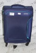 American Tourister Navy Blue Medium Sized Suitcase RRP £90 (Retoo386714) (Public Viewing and