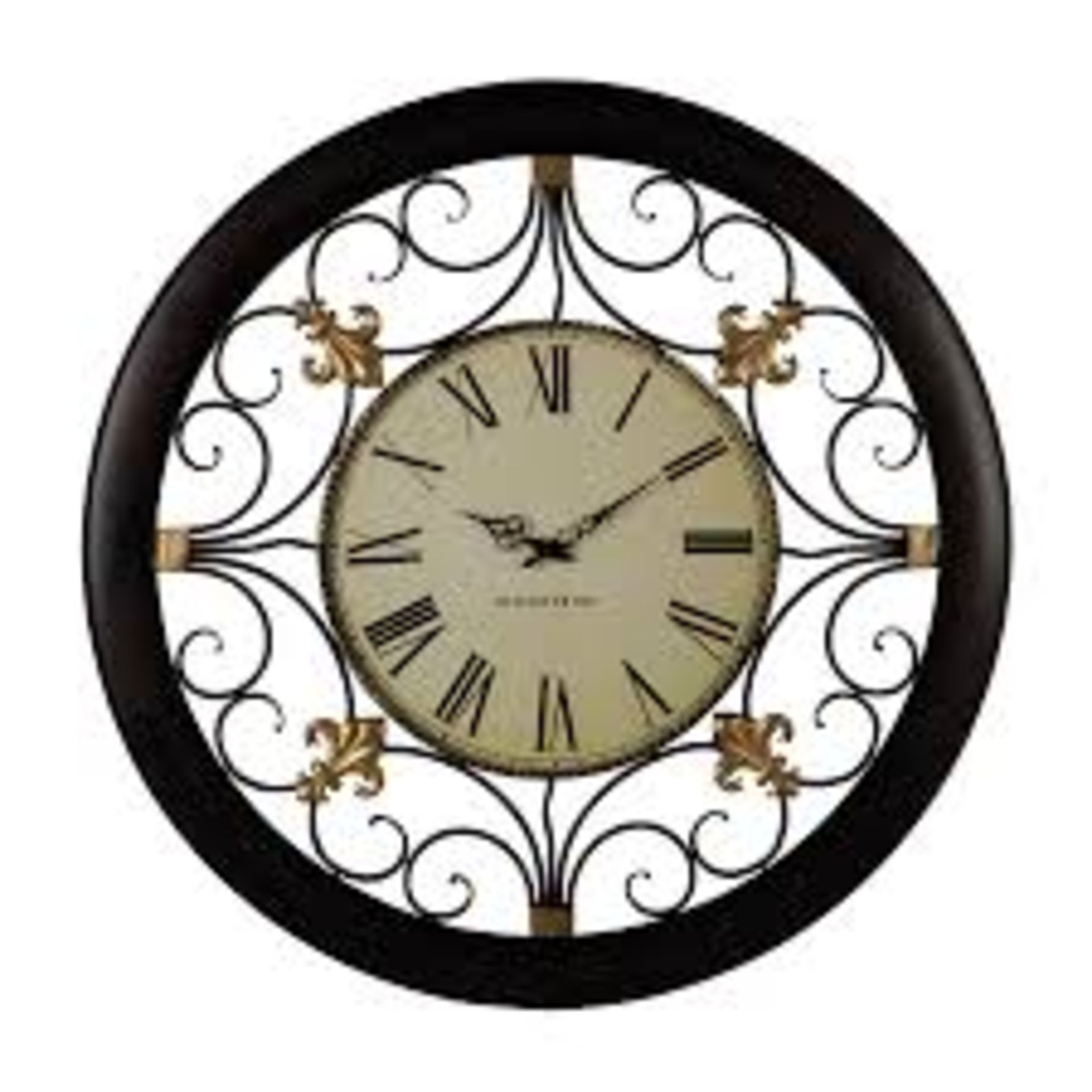 Boxed Bloomsbury Over Sized Roman Numeral Wall Hanging Clock RRP £125 (10871) (Public Viewing and