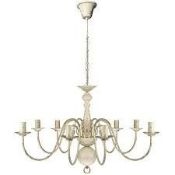 Boxed 8 Arm Chandelier Style Ceiling Light RRP £80 (10060) (Public Viewing and Appraisals