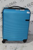 Qubed Blue Small Hard Shell Cabin Bag RRP £50 (RET00010326) (Public Viewing and Appraisals