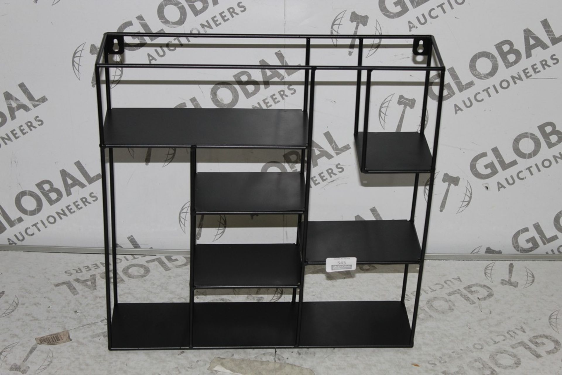 Boxed Black Metal Decorative Shelf RRP £60 (15925) (Public Viewing and Appraisals Available)