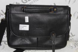 Barbour International Black Leather Satchel (In Need of Attention) RRP £270 (3363857) (Public