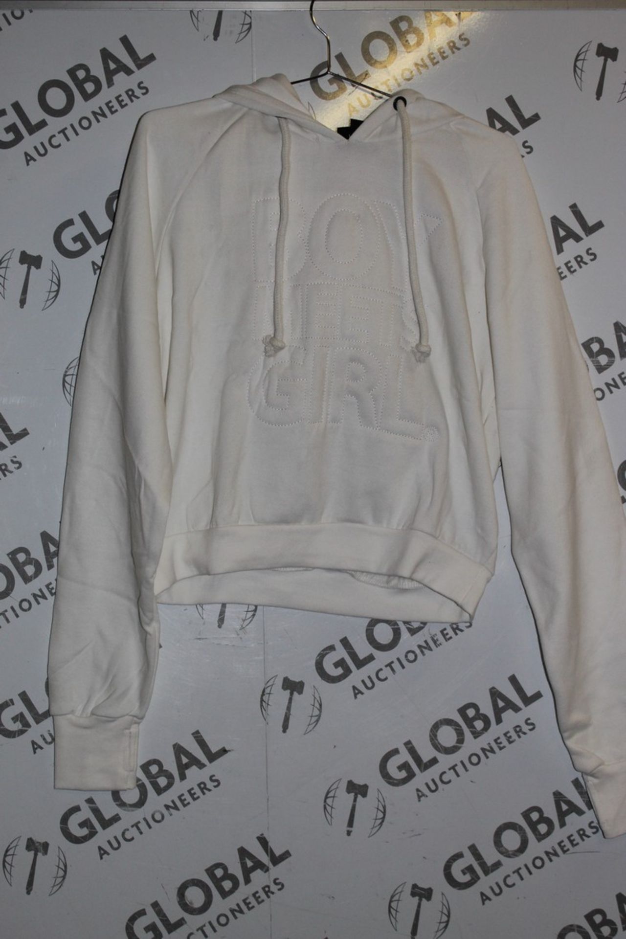 Lot to Contain 27 Brand New Boy Meets Girl Girls Hooded Jumpers in White RRP £19.99 Each Combined