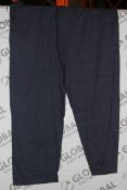 Lot to Contain 20 Brand New Twin Pack Navy and Charcoal Lounging Pants in Assorted Sizes RRP £25.