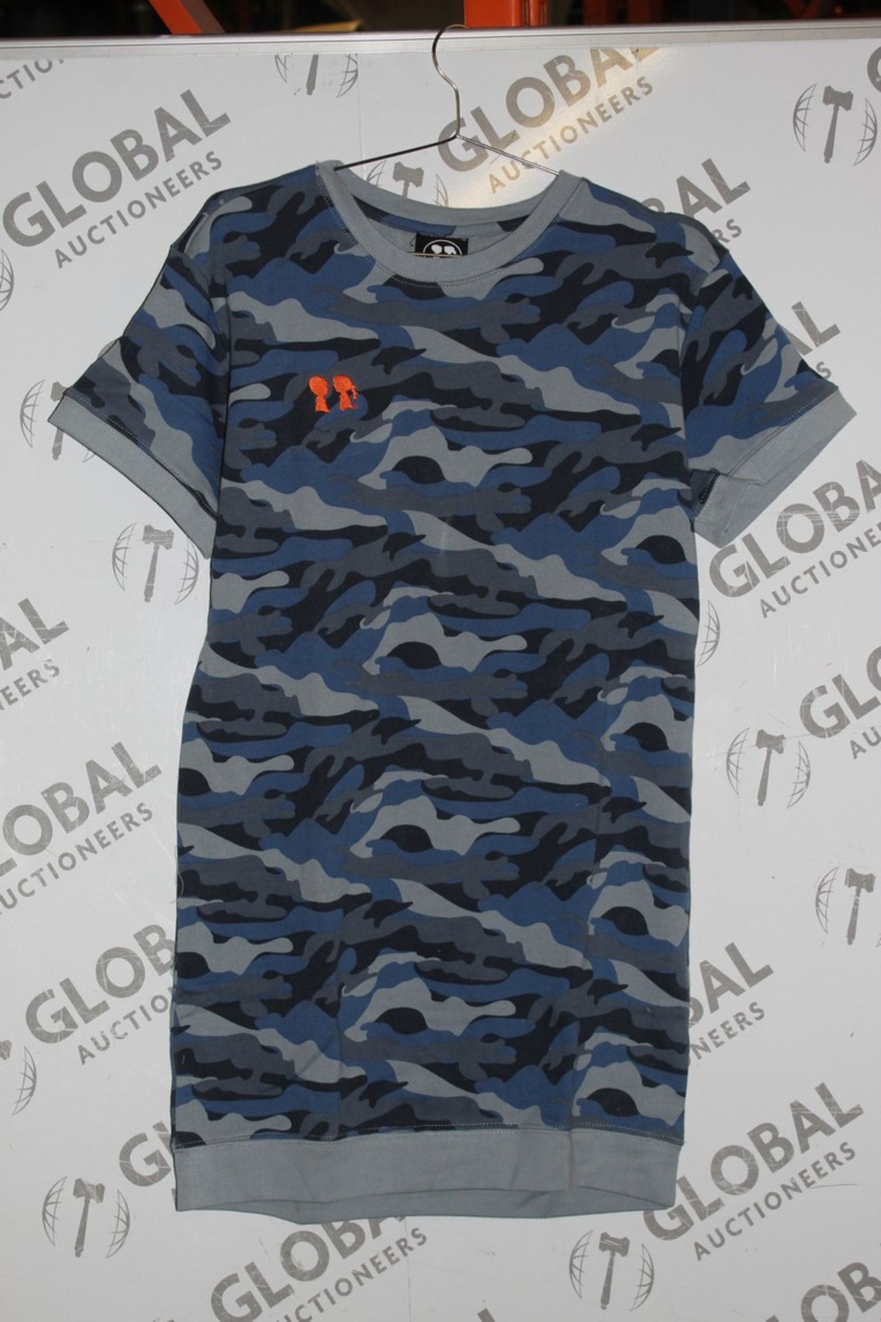 Lot to Contain 23 Boy Meets Girl Blue Camo Oversied T-Shirts RRP £15.99 Each Combined RRP £367.77