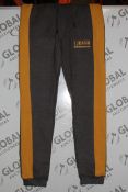 Lot to Contain 10 Brand New Pairs of Ijeans Original Denim Grey and Yellow Lounging Pants RRP £10.99