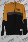 Lot to Contain 20 Brand New Ijeans Original Denim Grey and Yellow Hooded Jumpers RRP £25.99 Each