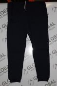 Lot to Contain 22 Brand New Pairs of Ijeans Original Denim Navy Blue Lounging Trousers With Zip